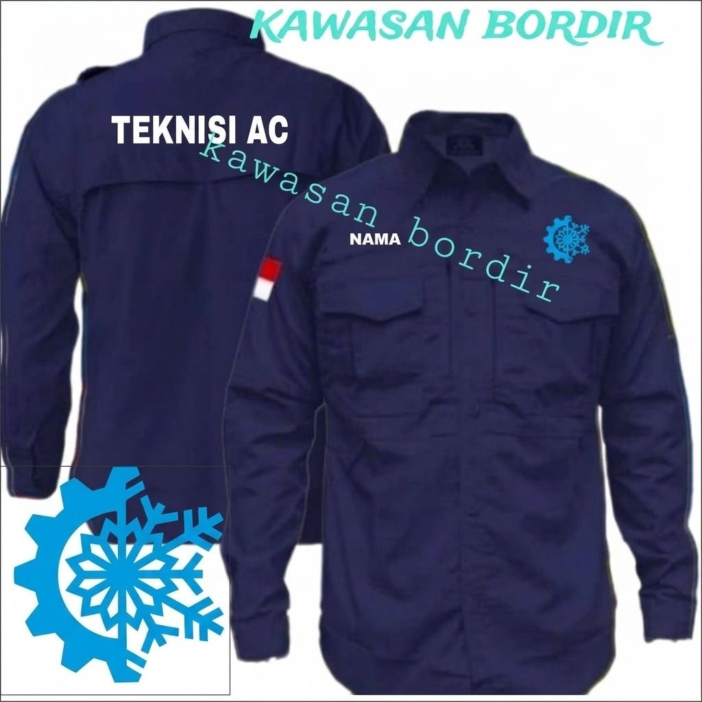 Premium kemeja tactical teknisi AC seragam teknisi AC baju teknisi AC kemeja teknisi AC pdh teknisi 