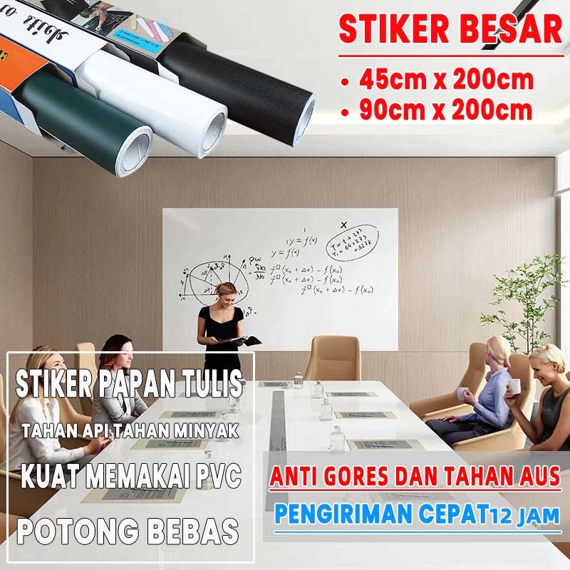 [Kualitasting] sticker papan tulis white board papan tulis kapur papan tulis whiteboard whiteboard s