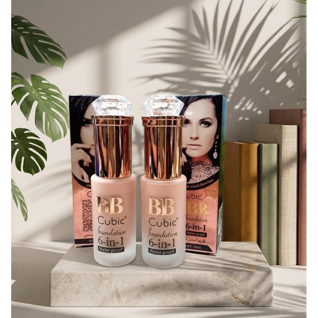 [ Bisa Pilih Warna ] Cubic BB foundation 6in1 / Fundation Waterproof