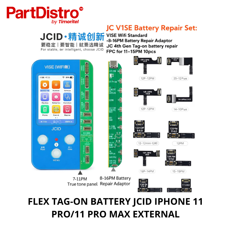 FLEX TAG-ON BATTERY JCID IPHONE 11 PRO/11 PRO MAX EXTERNAL