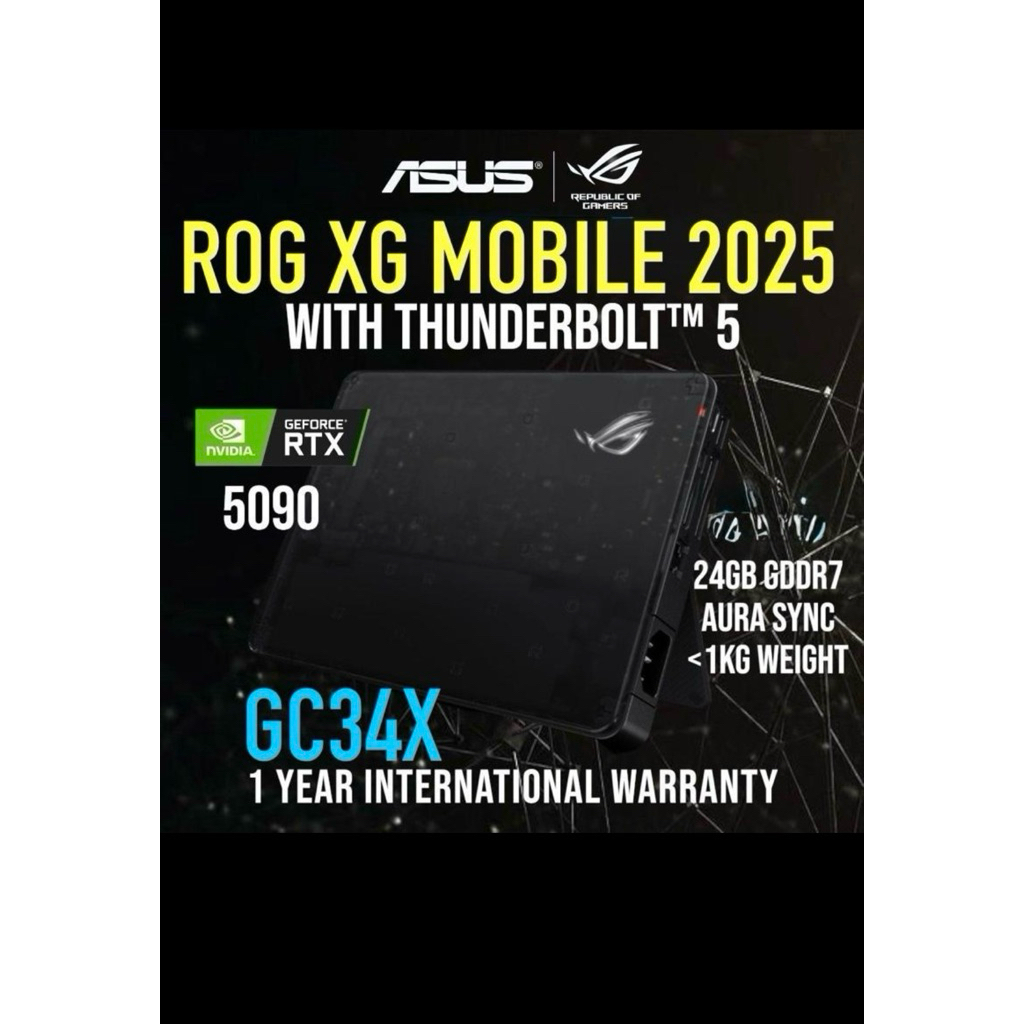 ASUS ROG XG Mobile 2025 Thunderbolt 5 eGPU RTX 5090