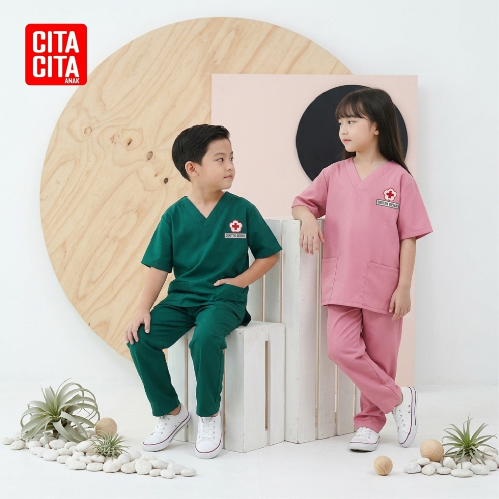 Baju Profesi Baju Dokter Bedah Surgical Gown Anak