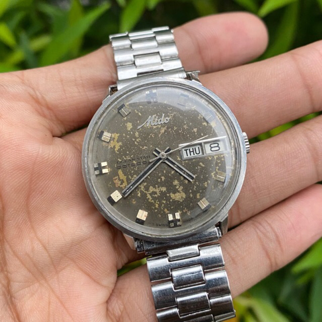 jam tangan Mid Ocean star swiss Automatic Swiss original jadul vintage kuno antik fashion pria wanit