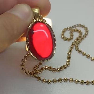 KALUNG LIONTIN BATU MERAH SIAM