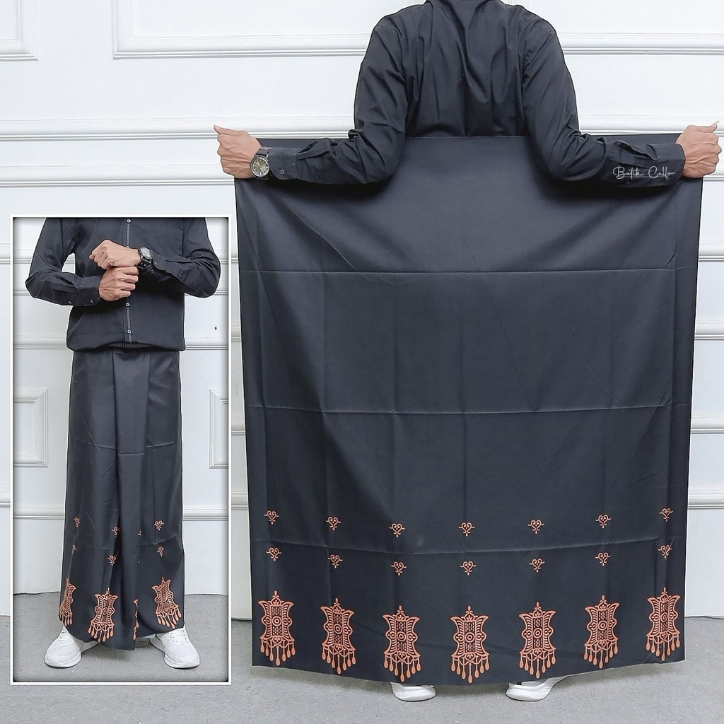 Sarung Batik Dewasa Warna Aceh Hitam