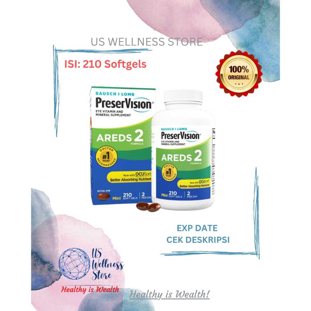 Bausch + Lomb PreserVision AREDS 2 Formula - 210 Mini Softgels