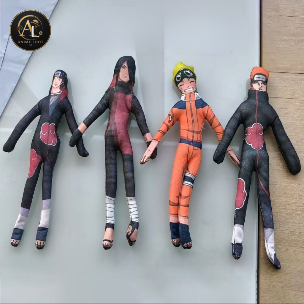 [Anime Loot.id] Boneka Plush Anime Naruto Akatsuki Mini Doll Boneka Karakter Anime Collection Naruto
