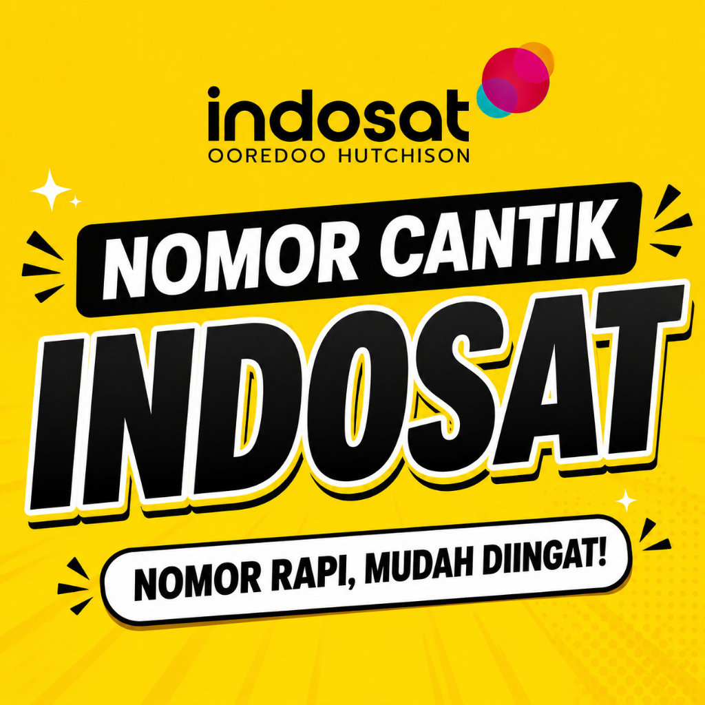 NOMOR NOMER NO NOCAN KARTU PERDANA INDOSAT CANTIK RAPI HOKI BONUS KUOTA 3GB