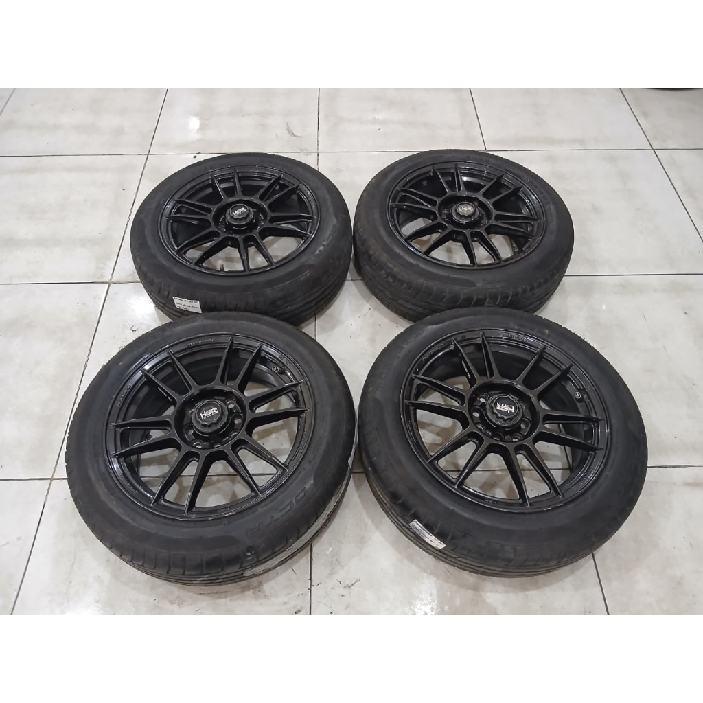 READY VELG SECOND HSR KENCANA R16 4X100/114 + BAN MURAH LENGKAP BAN 195 55 R16