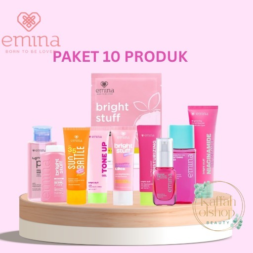Emina 1 Paket Glowing Bright Stuff 10 Produk BPOM