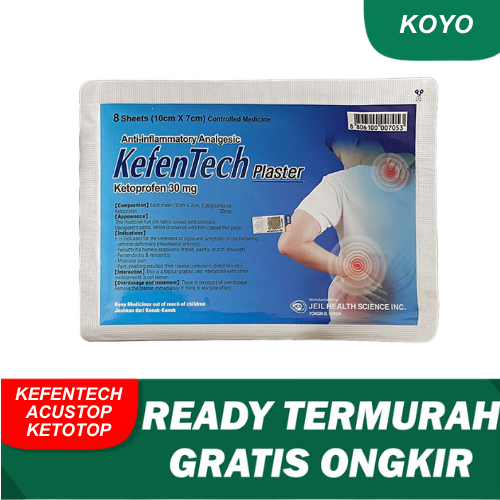 KOYO KEFENTECH KETOTOP ACUSTOP CATAPLASMA EXPIRED TERBARU ORIGINAL TERMURAH