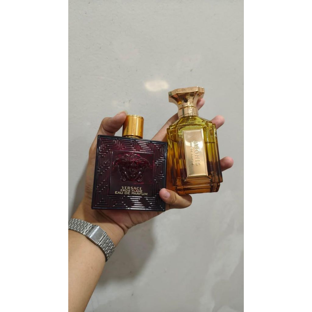 Preloved Bundling Parfum Vrsce Eros Flame+Adonis
