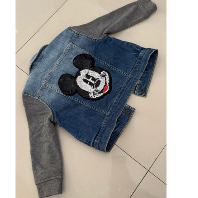 PRELOVE HnM DISNEY MICKEY MOUSE KIDS DENIM JACKET 2-3yo ORIGINAL HNM DISNEY