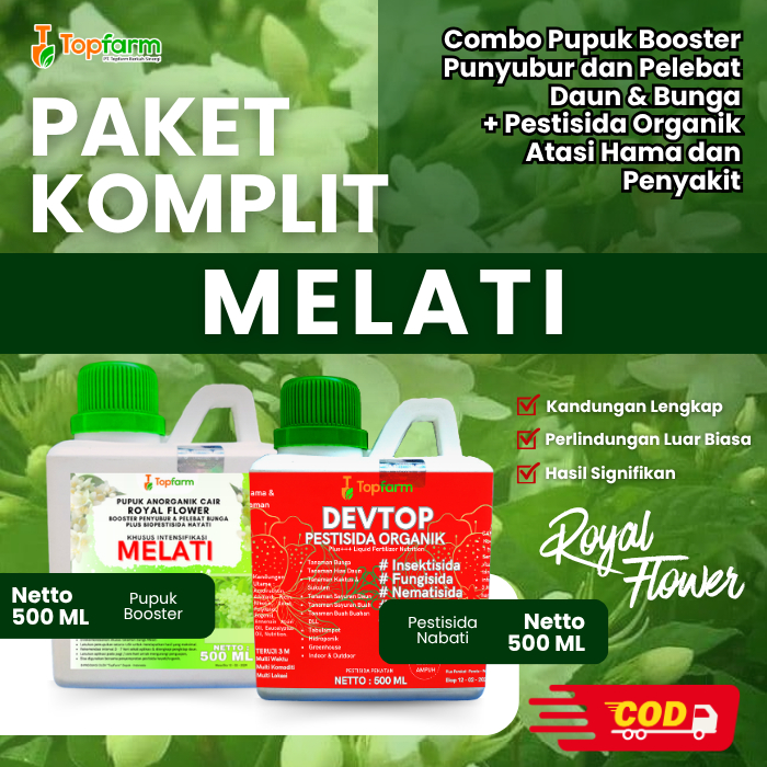Pupuk & Pestisida Organik Tanaman Melati 500Ml / Pupuk Melati Agar Cepat Berbunga / Pupuk Melati Bun