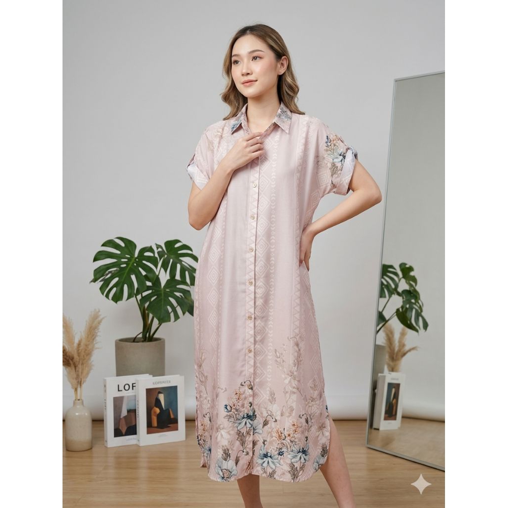 daster wanita pink
