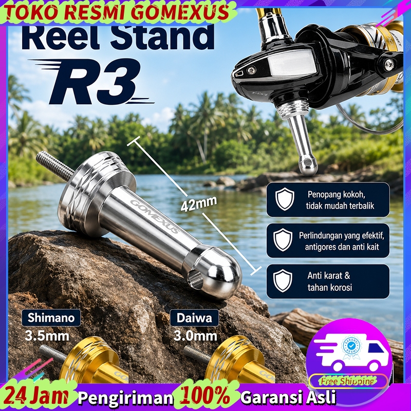 Gomexus Stand Pelindung Reel Tipe Lock Untuk Shimano Daiwa Abu Revors Lt 1000-5000 R3