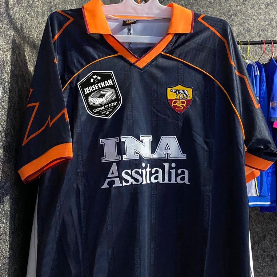JERSEY RETRO AS ROMA THIRD 99/00 - MONTELLA 2XL