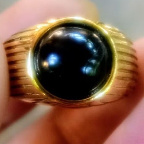Cincin Batu Marjan Hitam Mesir.