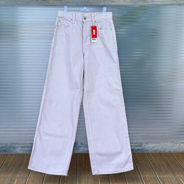 Uniqlo Jeans Kulot Loose Pants Soft Lilac