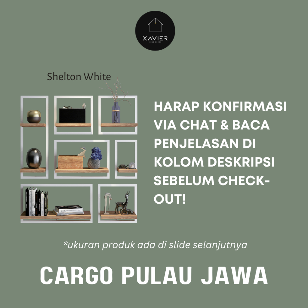 Xavier Home Decor SHELTON WHITE - CARGO JAWA + BALI