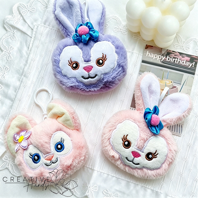 Gantungan Kunci Plush Kelinci StellaLou LinaBell Gantungan Tas Karakter Disney Lembut