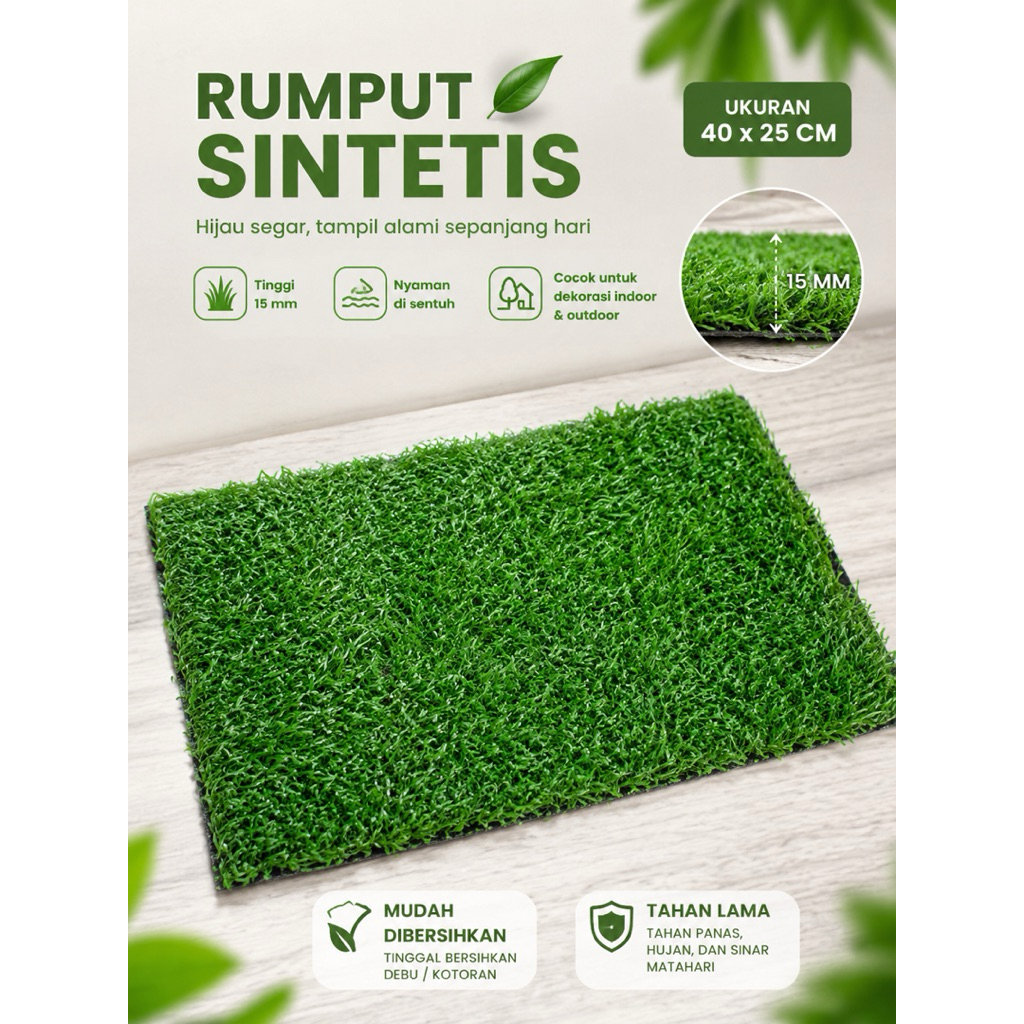 Alas Aquarium Rumput Sintetis