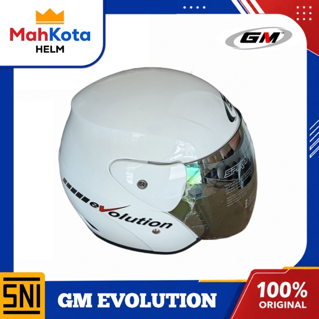 HELM GM EVOLUTION PUTIH ORIGINAL