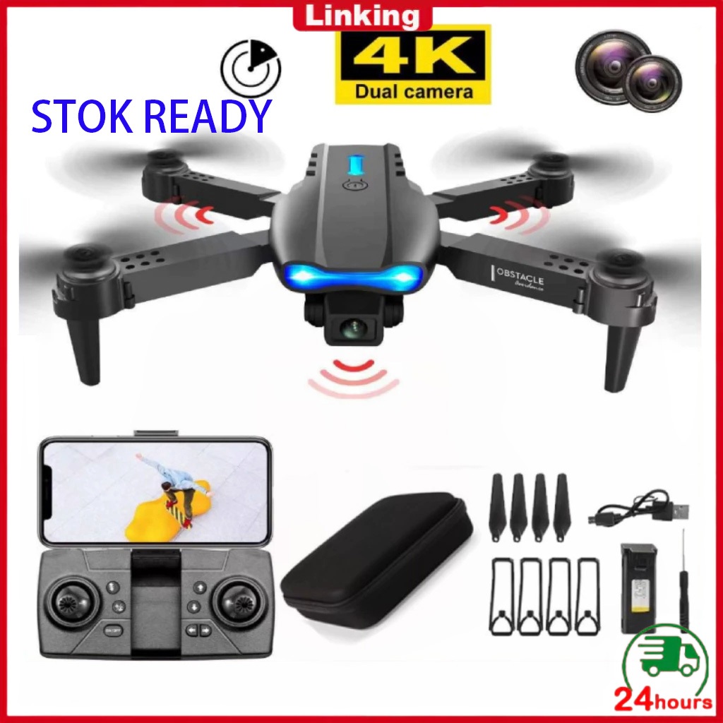 Pengiriman cepat E99 Pro/ E88 Pro K3 Drone Kamera Rc Dengan Kamera HD Drone Drone Kamera Jarak Jauh 