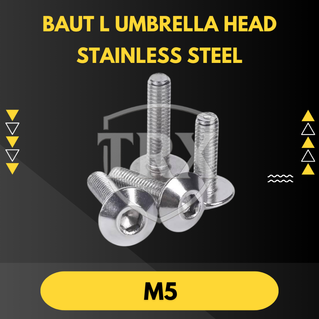 BAUT L KEPALA PAYUNG UMBRELLA HEAD M5 STAINLESS STEEL ANTI KARAT
