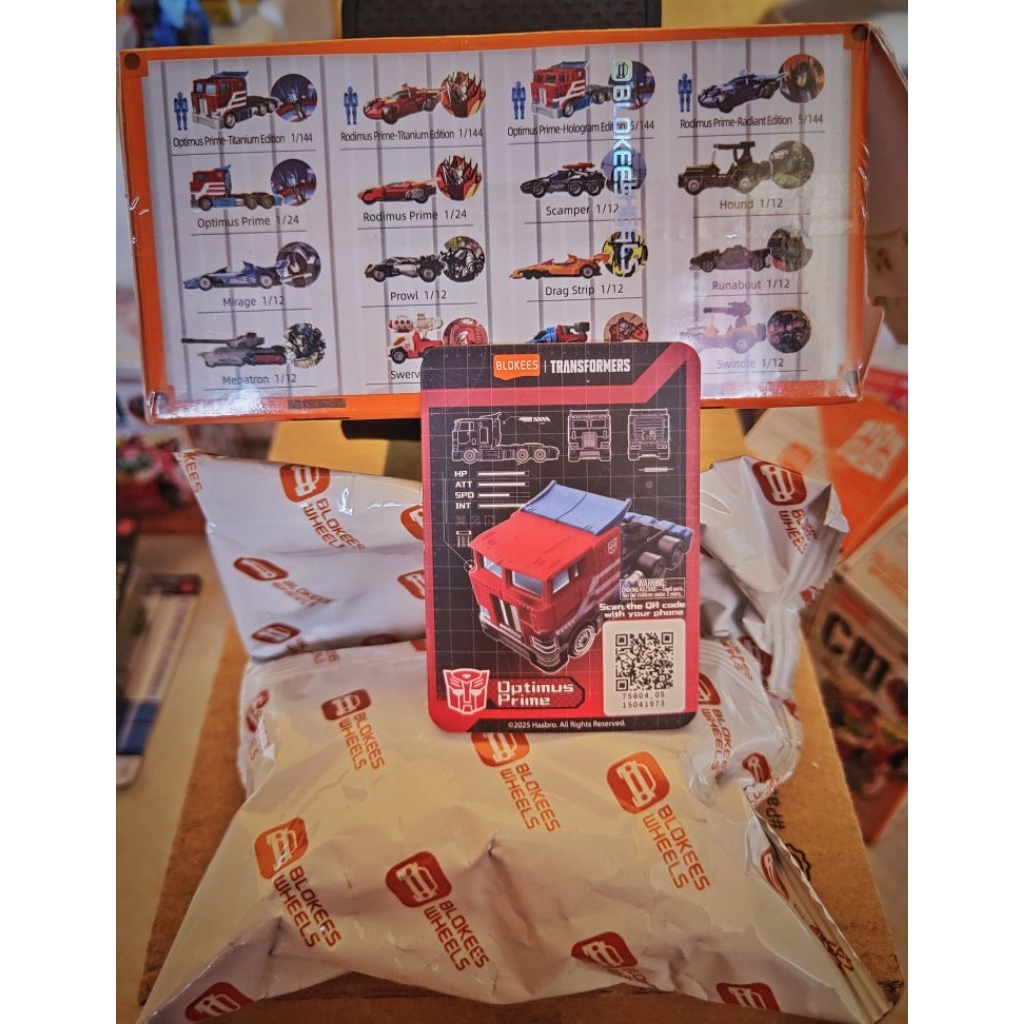 Blokees Wheels C01 OPTIMUS PRIME (Card Sudah Scan)