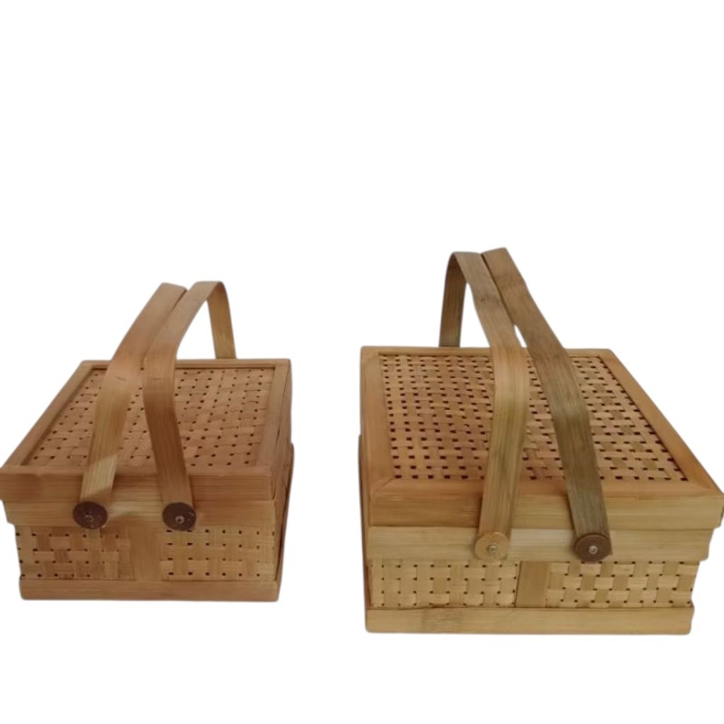 BOX HAMPERS JINJING // BOX HAMPERS SERBAGUNA // BOX BAMBU SERBAGUNA ESTETIK DAN RAMAH LINGKUNGAN