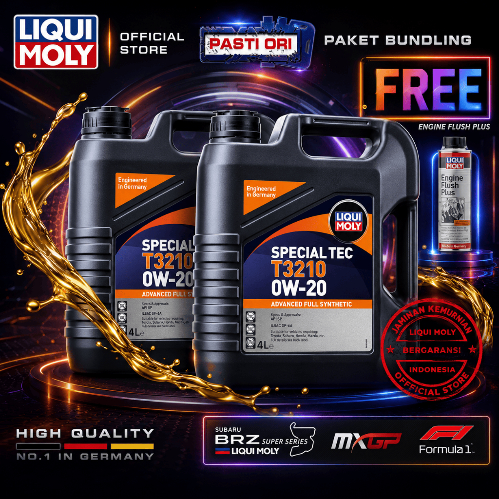 [BELI 2 FREE ENGINE FLUSH] Liqui Moly Special Tec T3210 0W20 4L - Oli Mobil 48342