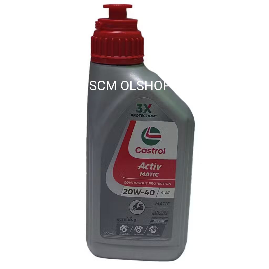 CASTROL OIL ACTIVE MATIC 20W-40 API SL 0.8LORIGINAL CASTROL