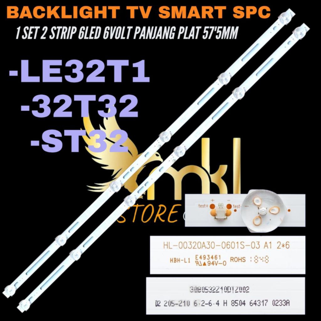 BACKLIGHT TV LED SMART TV SPC 32T32- ST32- LE32T1 BACKLIGHT TV LED SMART TV SPC