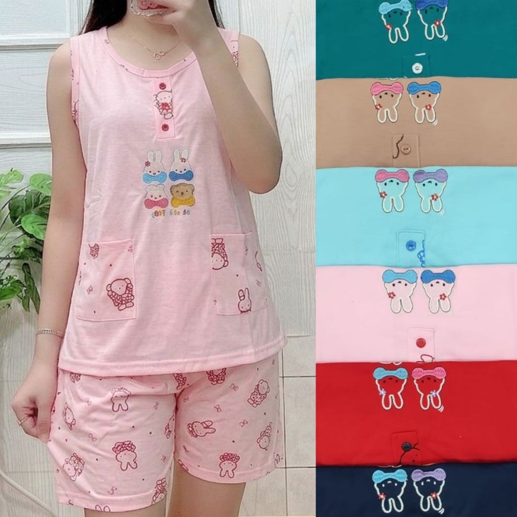 Baju Tidur Yukensi babydoll kaos tebel