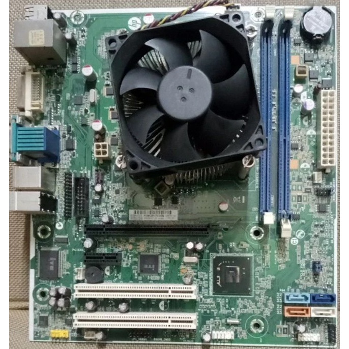 Motherboard H61 LGA 1155 Paketan Prosesor i3 GEN 2 + Fan Merk Lenovo Acer HP Compaq