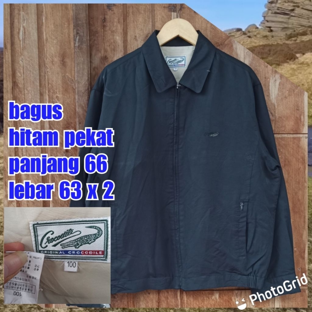 jaket work kerja casual Harrington vintage kera crocodile
