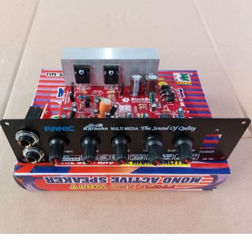 Kit Aktif Speaker Mono Plus Mic Subwoofer Karaoke