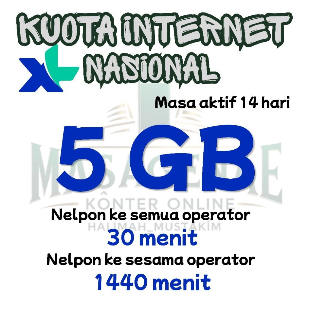 kuota internet XL + paket nelpon 14 hari