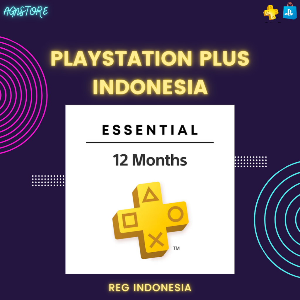 PlayStation Plus Gift Card Indonesia Essential 12 Bulan