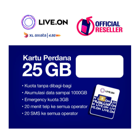 PROMO/Kartu Perdana XL Live.On 25GB