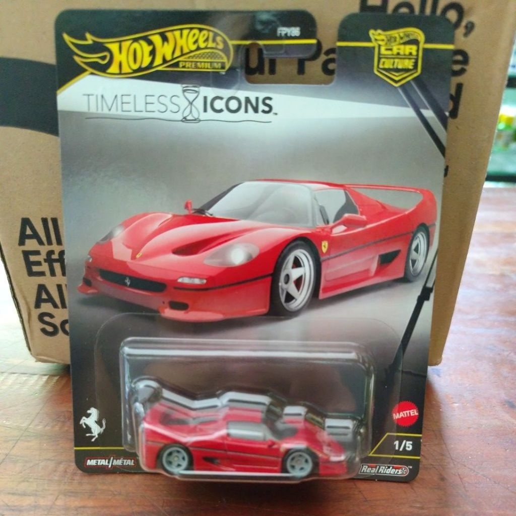 Hotwheels premium Ferrari f50 Timeless icons (free protector)