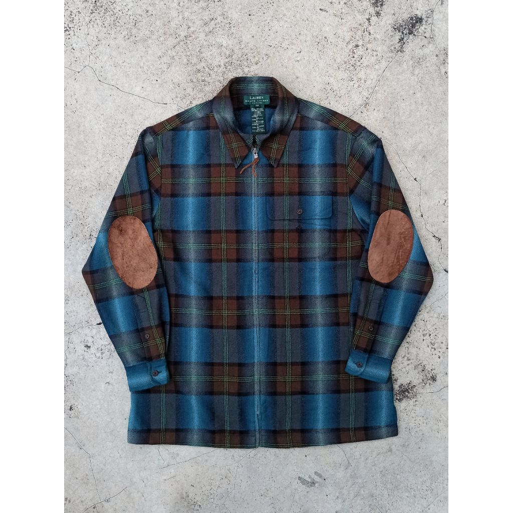Ralph Lauren polo plaid shirt jacket hunting tweed Wool X Pendleton RRL