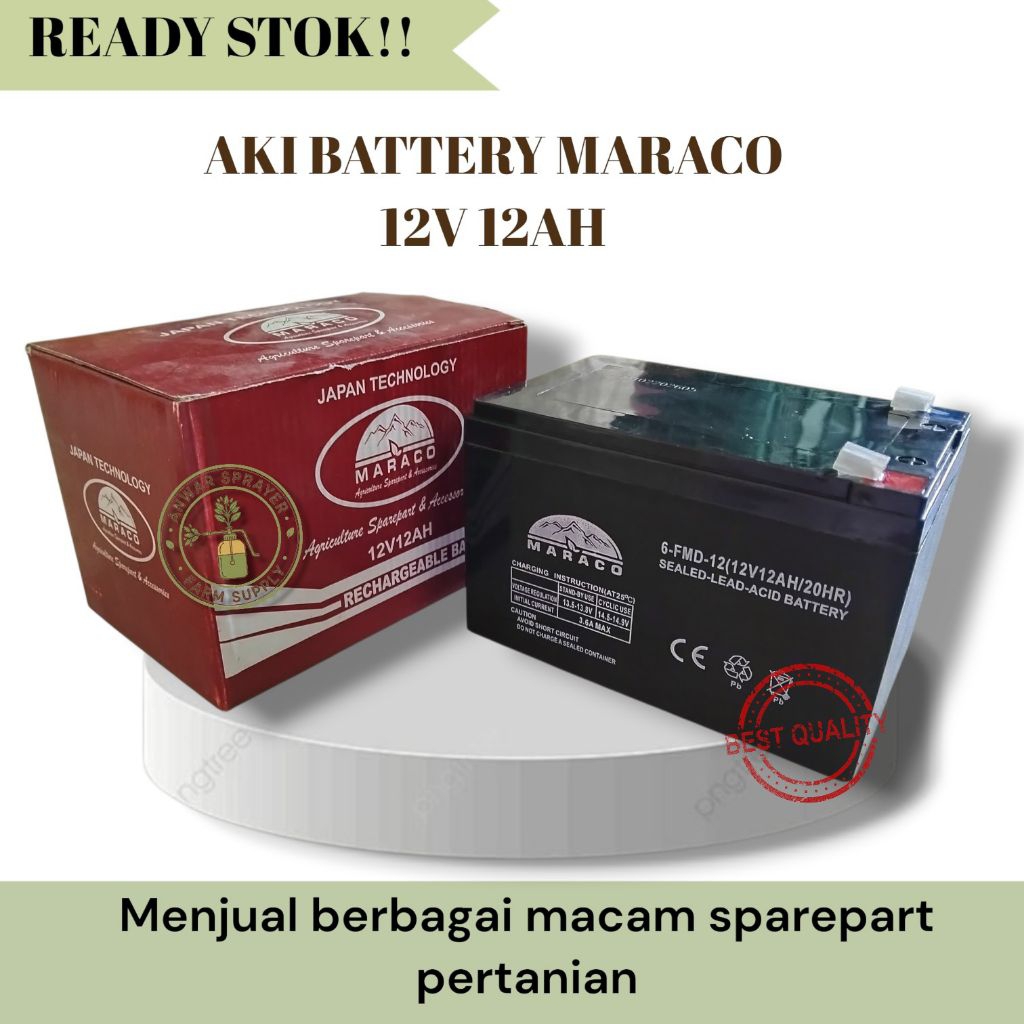 AKI BATTERY MARACO 12V 12AH | AKI MARACO ORIGINAL | AKI SPRAYER