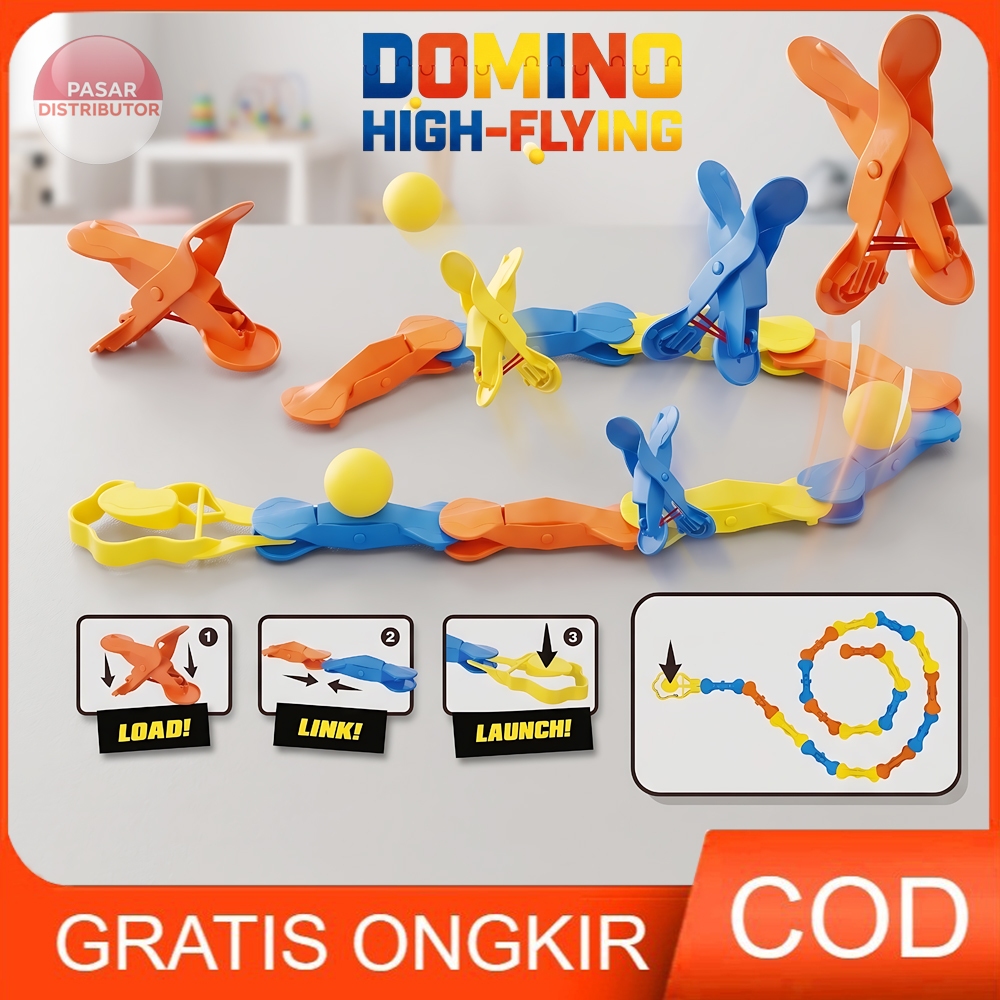 Pasar Distributor DOMINO HIG-FLYING 72PCS 8603 Mainan Game Board Family Kid  Perempuan -  Laki Laki