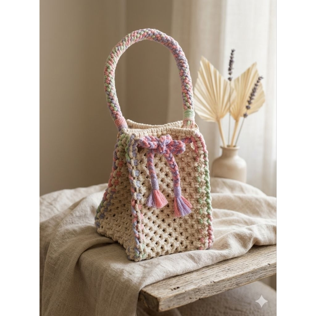 DIY Macrame Bucket Bag XL