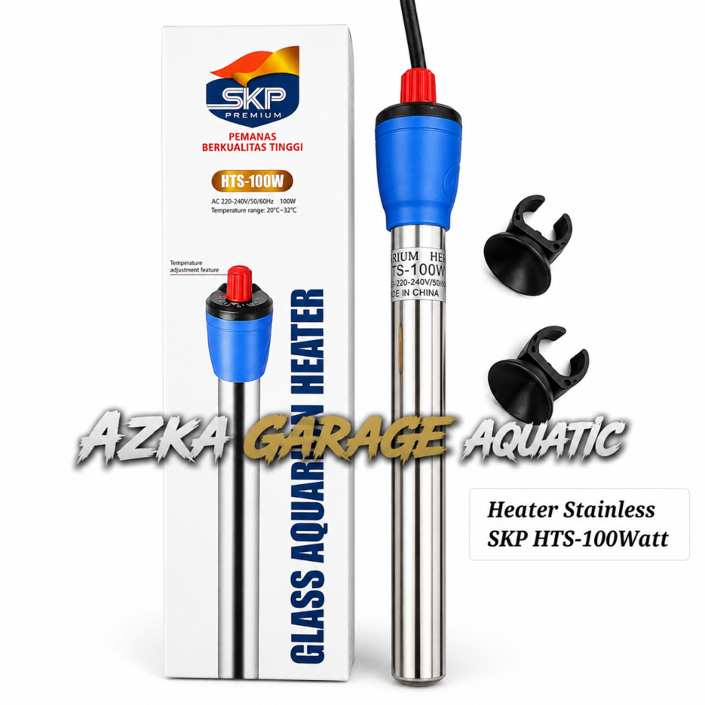 Heater SKP Stainless 50 100 watt Aquarium