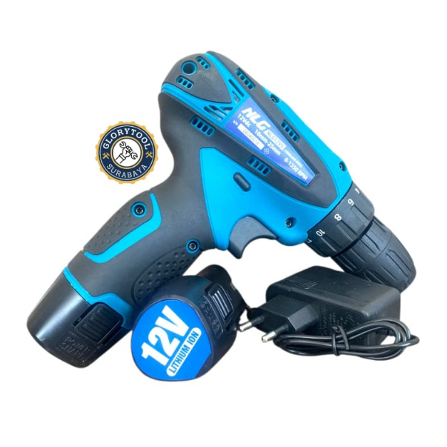 NLG Bor Cordless 12V NLG12VS - Bor Baterai NLG Cordless Drill 21V