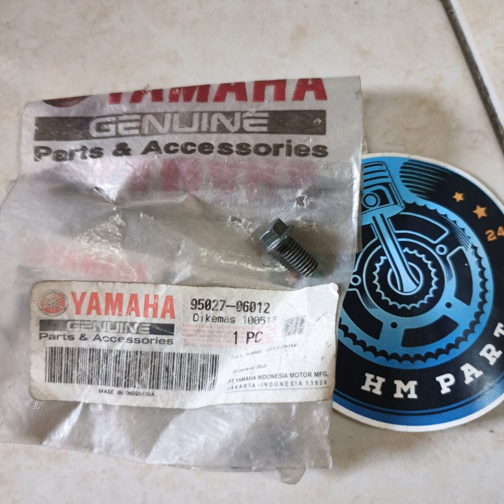 baut kipas mesin mio sporty smile nouvo soul GT Fino original original 95027-06012 KN6