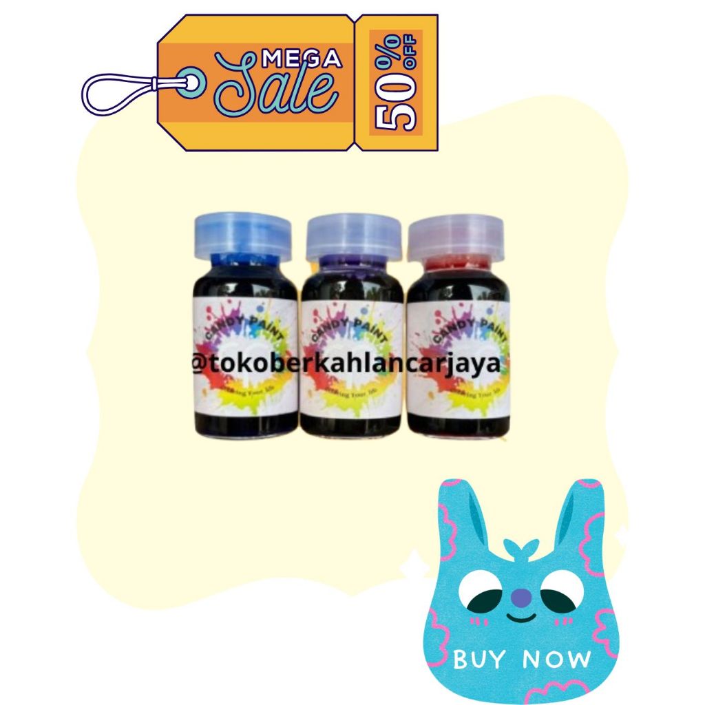 (OLES) 12,5 ML CAT CANDY CHROME CAT OLES VELG MOTOR PERMANEN CAT PELAPIS LOGAM CHROME CANDY PAINT